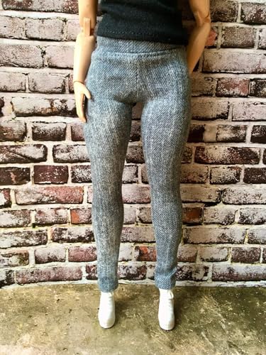 BQ‑Slate – Graue Jeggings für Curvy-Puppen 28 cm BQ‑Slate – Graue Jeggings für Curvy-Puppen 28 cm von Bouutique