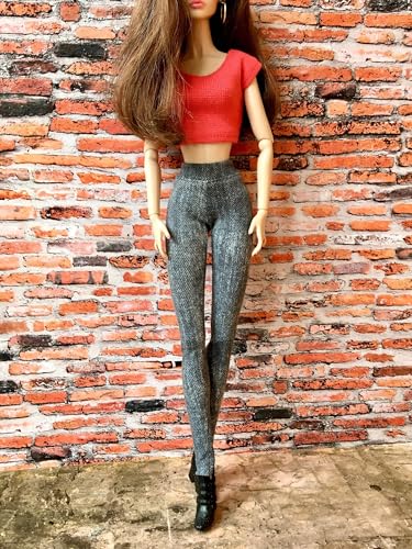BQ‑Slate – Graue Jeggings für Modepuppen 30 cm BQ‑Slate – Graue Jeggings für Modepuppen 30 cm von Bouutique