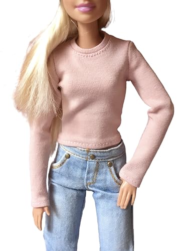 BQ‑VITAL – Langarm-T-Shirt für Modepuppen 29 cm / 11,5 Zoll / 03. Beige von Bouutique