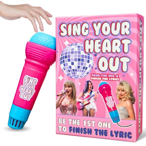 Boxer Gifts Sing Your Heart Out Kartenspiel - Lustiges Partyspiel für Mädelsabend, Sabrina Carpenter & Charli XCX Fans - Musikquiz mit Echo Mikrofon Boxer Gifts Sing Your Heart Out Kartenspiel - Lustiges Partyspiel für Mädelsabend, Sabrina Carpenter & Charli XCX Fans - Musikquiz mit Echo Mikrofon von Boxer Gifts