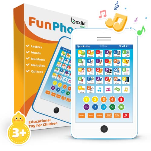 Boxiki kids Englisch Lern-Tablet, lustiges Handy mit 6 Lernspielen für Kinder, Lernspielzeug von Boxiki kids
