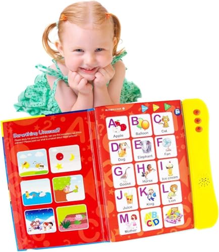 Boxiki kids Englisch ABC Klangbuch für Kinder/Englische Buchstaben & Wörter, Lernspielzeug. Lernaktivitäten für Buchstaben, Wörter, Nummern, Formen, Farben und Tiere für Kleinkinder von Boxiki kids