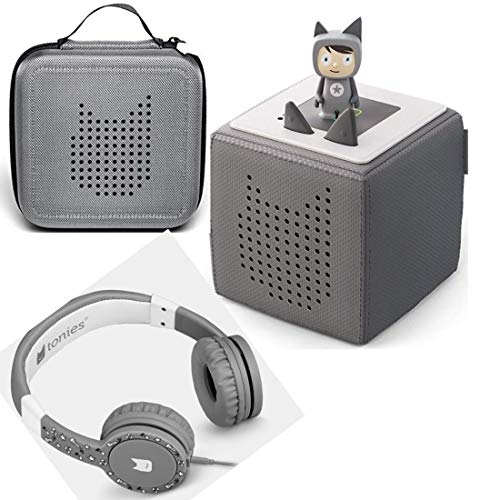 Toniebox Starterset Grau + Ordnungsbox für viele Tonies + Kinderkopfhörer Tonie-Lauscher Toniebox Starterset Grau + Ordnungsbox für viele Tonies + Kinderkopfhörer Tonie-Lauscher von boxine