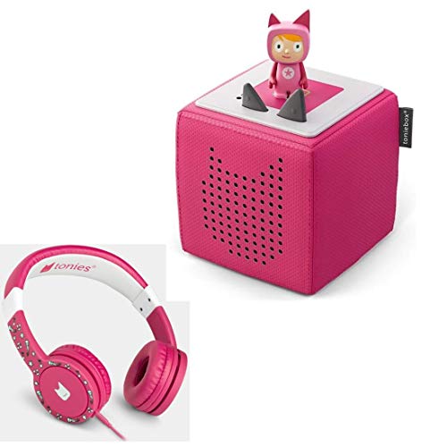 tonies Boxine Toniebox Starterset Pink mit Kreativtonie + Kinderkopfhörer Lauscher von tonies