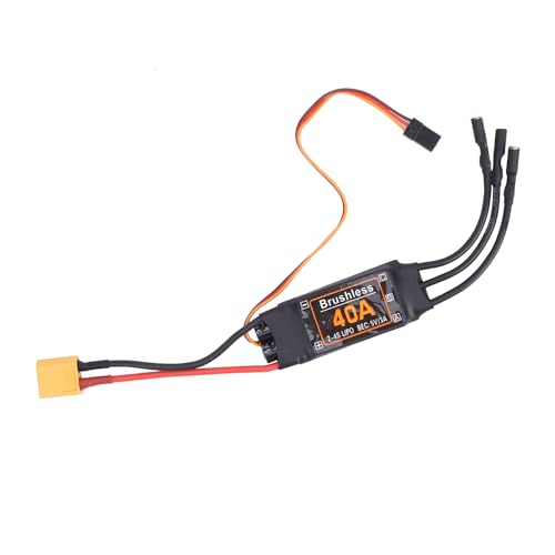 Boxwizard 40A Bürstenloser ESC-Geschwindigkeitsregler 5V/3A BEC-Ausgang für RC-Drohnenflugzeuge-Zubehör von Boxwizard