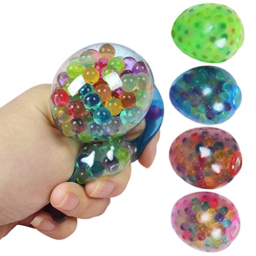 Bubble Ball für Ostereier, 4 Stück, Luftkugel, Anti-Stress, weiches Spielzeug, Geschenke für Kinder (orange) von Boxwizard