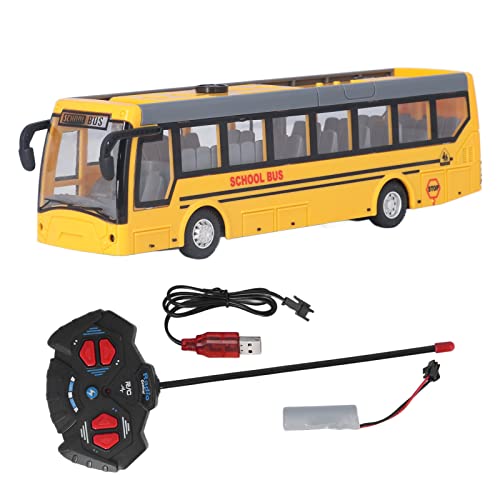 Rc Bus für Kinder, ferngesteuerter Bus, hohe Simulation, alle Richtungen, wiederaufladbar, RC-Schulbus für Kinder (gelb) von Boxwizard