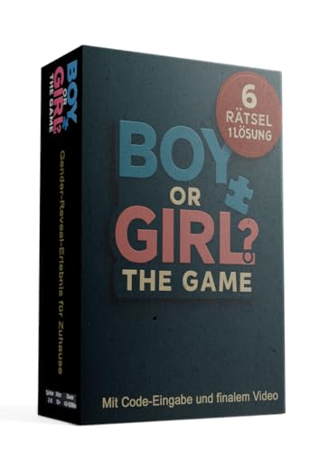 Boy or Girl? The Game - Gender Reveal Exit Game - 6 spannende Rätsel & Auflösungsvideo - Babyparty für Freunde & Familie von Boy or Girl? The Game