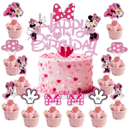 Niedliche Mäuse Kuchen Dekoration Set, Cartoon Thema Party Dekoration Supplies, Rosa Geburtstag Tortenaufleger Mädchen und Cupcake Toppers Personalisiert, Mini Maus Geburtstagsdeko Niedliche Mäuse Kuchen Dekoration Set, Cartoon Thema Party Dekoration Supplies, Rosa Geburtstag Tortenaufleger Mädchen und Cupcake Toppers Personalisiert, Mini Maus Geburtstagsdeko von Boyigog