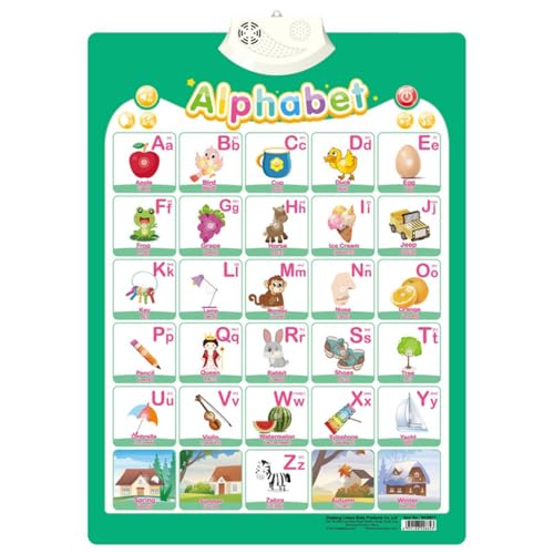 Electronic Alphabet Wall Chart, Arabic Alphabet Poster, ABC Posters for Classroom Wall, Letter Sounds Learning Toys (#5) von Bpoeee