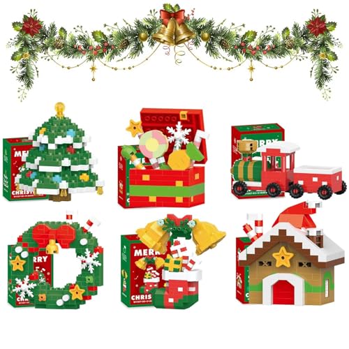 Santa Claus Design Building Blocks Set, Christmas Santa Claus Building Blocks Set, Mini Building Figures, DIY Stocking Stuffers, Xmas New Year Birthday Gifts, Party Favors (#2) von Bpoeee