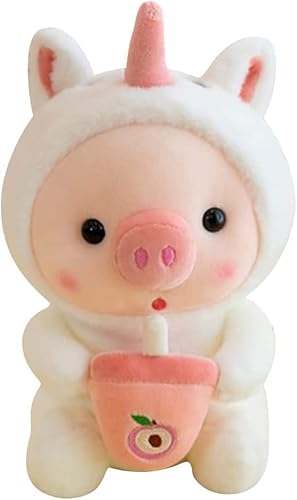 Bprtcra Plüsch Schwein, nettes Schwein gefülltes Spielzeug, Plüschtier Schwein Stofftier Kuscheltier Plüsch-Schwein Plüsch Spielzeug Puppe Figuren Spielzeug Super Weich Dekokissen (C, 25CM) von Bprtcra