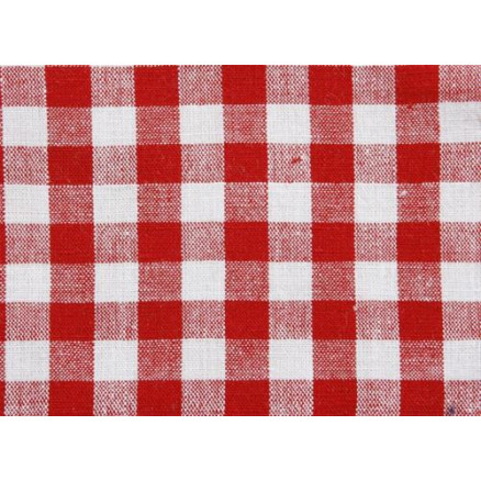 Kariertes Tischtuch 10x10mm Baumwollstoff 592 Rot 140cm - 50cm Kariertes Tischtuch 10x10mm Baumwollstoff 592 Rot 140cm - 50cm von Brændgaard Textile