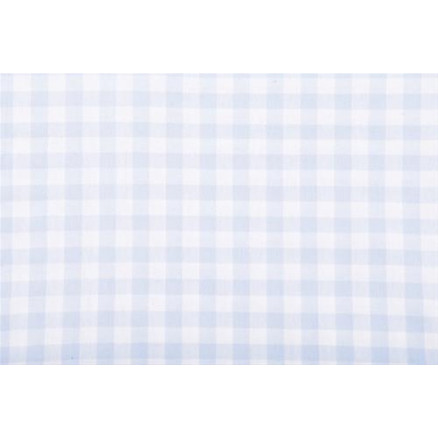 Kariertes Tischtuch 10x10mm Baumwollstoff 601 Hellblau 140cm - 50cm von Brændgaard Textile