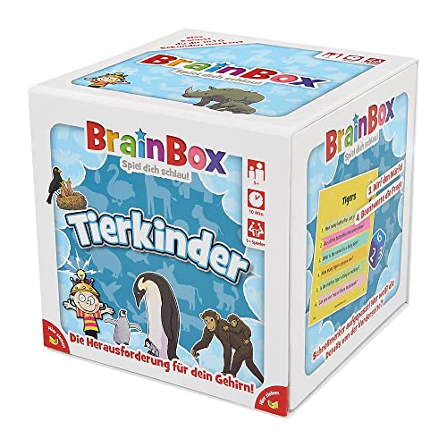 Brain Box 2094904 Tierkinder, Lernspiel, Gedächtnisspiel, Quizspiel für Kinder ab 5 Jahren von Brain Box
