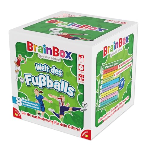 Brain Box 2094909 Welt des Fußballs, Lernspiel, Gedächtnisspiel, Quizspiel für Erwachsene und Kinder ab 8 Jahren, Fußball von Brain Box
