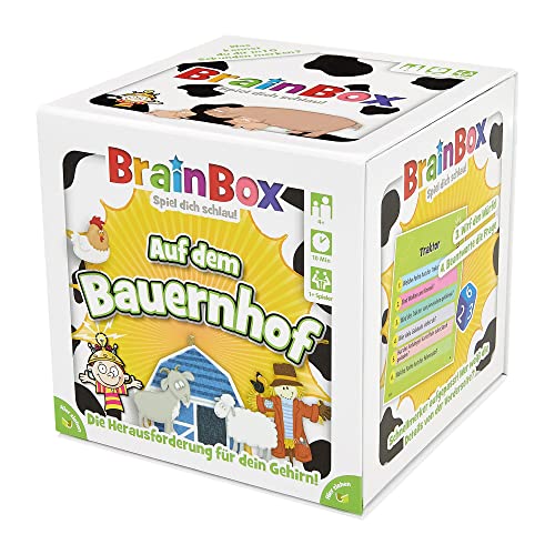 Brain Box 2094911 Auf dem Bauernhof, Lernspiel, Gedächtnisspiel, Quizspiel für Kinder ab 4 Jahren von Brain Box