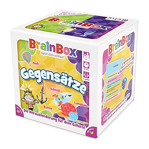 Brain Box 94928 Gegensätze, Lernspiel, Quizspiel für Kinder ab 4 Jahren von Brain Box