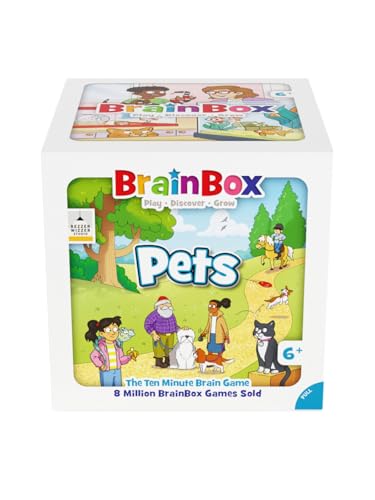 BrainBox Pets | Lustiges und lehrreiches Kartenspiel | ab 8 Jahren | 1+ Spieler | 10 Minuten Spieldauer BrainBox Pets | Lustiges und lehrreiches Kartenspiel | ab 8 Jahren | 1+ Spieler | 10 Minuten Spieldauer von Brain Box