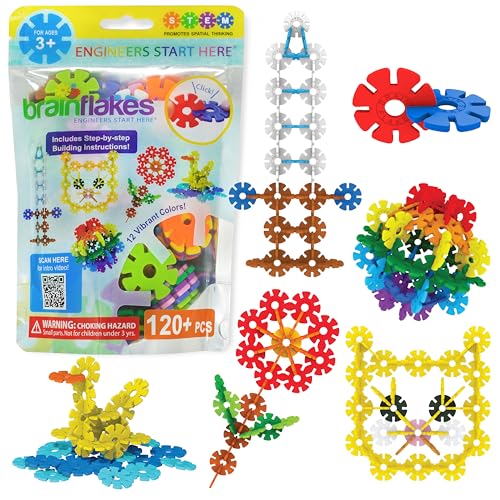 Brain Flakes Starter Set Multicolor (12 Colors) - 120 Pieces - Resealable Pouch von Brain Flakes