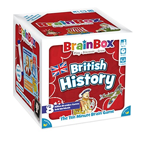 Brainbox British History (Refresh 2022) Card Game Ages 8+ 1+ Players 10 Minutes Playing von Brain Box