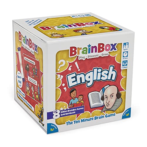 Brainbox English (Refresh 2022) Card Game Ages 8+ 1+ Players 10 Minutes Playing Time, GREG124445 von Brainbox