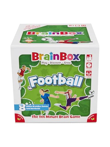Brainbox Football (2022), Card Game, Ages 8+, 1+ Players, 10+ Minutes Playing Time von Brain Box