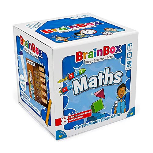 Brainbox Maths (2022), Card Game, Ages 8+, 1+ Players, 10+ Minutes Playing Time von Brain Box