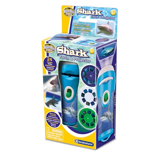 Brainstorm Toys Hai-Taschenlampe und Projektor, 24 Bilder von Haien, Projektion bis zu 1 Meter Breite, interaktives Lernspielzeug für Kinder Brainstorm Toys Hai-Taschenlampe und Projektor, 24 Bilder von Haien, Projektion bis zu 1 Meter Breite, interaktives Lernspielzeug für Kinder von Brainstorm Toys