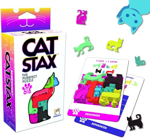 Brainwright - Cat STAX - Das Purrfect Puzzle - 48 Teile von Brainwright