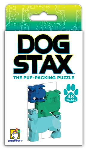 Brainwright - Dog STAX - The Pup-Packing Puzzle - 48 Teile von Brainwright