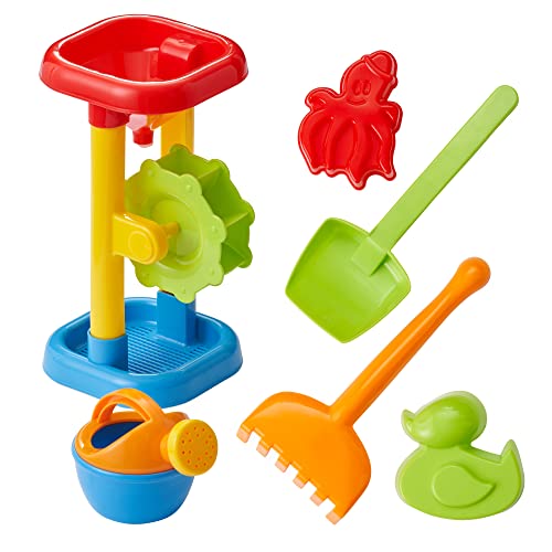 Bramble - 6-teiliges Wasser & Sandmühle Set für Kinder - Sandformen, Gießkanne, Schaufel, Rechen, Sandkästen & Sandspielzeug - Stabil & BPA-Frei Bramble - 6-teiliges Wasser & Sandmühle Set für Kinder - Sandformen, Gießkanne, Schaufel, Rechen, Sandkästen & Sandspielzeug - Stabil & BPA-Frei von Bramble