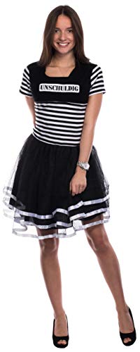 Brandsseller Damen Kostüm Sträfling/Unschuldig Verkleidung Karneval Party Fasching Junggesellinnenabschied XL/2XL Brandsseller Damen Kostüm Sträfling/Unschuldig Verkleidung Karneval Party Fasching Junggesellinnenabschied XL/2XL von Brandsseller