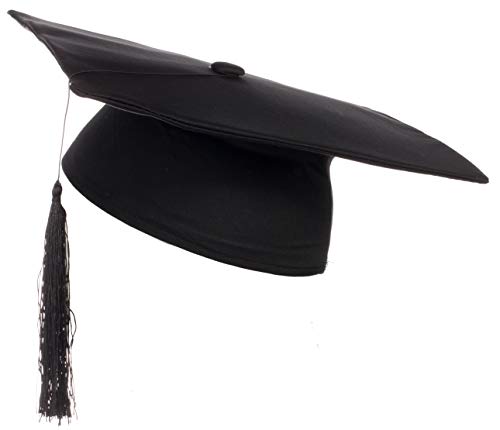 Brandsseller - Doktor Hut Uni Abschlussfeier Absolventenhut Diplomhut Universität Kopfbedeckung - Karneval Fashing Kostüm - Schwarz Brandsseller - Doktor Hut Uni Abschlussfeier Absolventenhut Diplomhut Universität Kopfbedeckung - Karneval Fashing Kostüm - Schwarz von Brandsseller