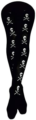 Brandsseller Halloween Damen Netz Strumpfhose Totenkopf Horror Accessoire Verkleidung Karneval Party Einheitsgröße Schwarz von Brandsseller