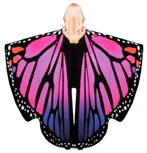 Brandsseller Kostüm Damen Schmetterling Umhang Faschingskostüme Breite ca. 168 cm Halloween Karneval Verkleidung Einheitsgröße Motiv 3 von Brandsseller