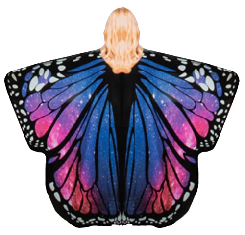 Brandsseller Kostüm Damen Schmetterling Umhang Faschingskostüme Breite ca. 168 cm Halloween Karneval Verkleidung Einheitsgröße Motiv 4 von Brandsseller