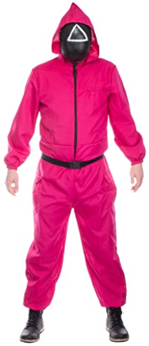 Brandsseller Kostüm Game Set | Overall & Maske | Karneval | Fasching | Halloween | Dreieck 2XL/3XL Brandsseller Kostüm Game Set | Overall & Maske | Karneval | Fasching | Halloween | Dreieck 2XL/3XL von Brandsseller