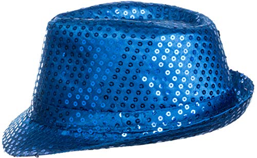 Brandsseller Paillettenhut Unisex Glitzerhut Partyhut Verkleidung Karneval Silvester - Blau Brandsseller Paillettenhut Unisex Glitzerhut Partyhut Verkleidung Karneval Silvester - Blau von Brandsseller