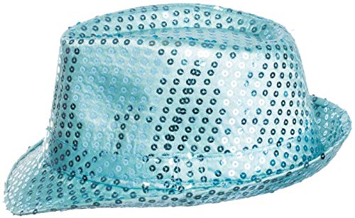 Brandsseller Paillettenhut Unisex Glitzerhut Partyhut Verkleidung Karneval Silvester - Hellblau Brandsseller Paillettenhut Unisex Glitzerhut Partyhut Verkleidung Karneval Silvester - Hellblau von Brandsseller