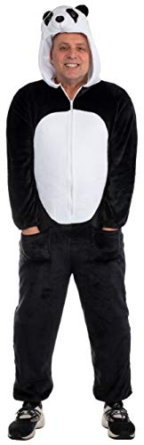 Brandsseller Panda Tierkostüm für Erwachsene Damen Herren Ganzkörperkostüm Jumpsuit Karnevall Fasching - S/M von Brandsseller