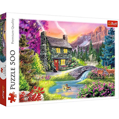 Brandsseller Puzzle - Berg Idyll 500 Teile von Brandsseller