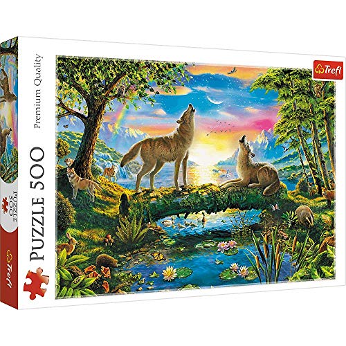 Brandsseller Puzzle - Wölfe im Sonnenuntergang 500 Teile Brandsseller Puzzle - Wölfe im Sonnenuntergang 500 Teile von Brandsseller
