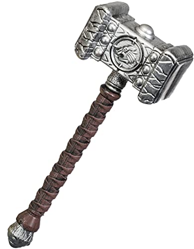 Brandsseller Thor´s Hammer Wikinger Hammer Verkleidung Accessoires Zubehör ca. 53 cm Silber/Braun Brandsseller Thor´s Hammer Wikinger Hammer Verkleidung Accessoires Zubehör ca. 53 cm Silber/Braun von Brandsseller