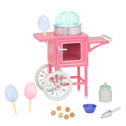 Glitter Girls by Battat – Cotton Candy Machine on Wheels for 14-inch Dolls - Toys, Clothes and Accessories for Girls 3-Year-Old and Up von Glitter Girls