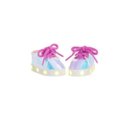 Glitter Girls Puppenzubehör Schuhe Cosmic Glow – Leuchtende, blinkende Schuhe mit LED Lichtern – Puppenkleidung 36 cm, Spielzeug für Kinder ab 3 Jahre von Glitter Girls