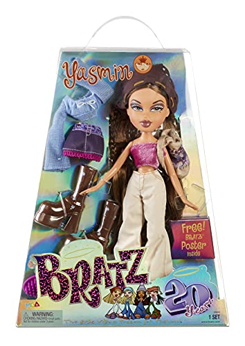 Bratz 20 Yearz Speciale Editie Originele Fashion pop Yasmin - Holografische verpakking & poster - Verzamelbaar - 20 Yearz Motif, Fan Fave Heruitgave 2001 Replica - Incl 2 Outfits, Schoenen, tas & meer Bratz 20 Yearz Speciale Editie Originele Fashion pop Yasmin - Holografische verpakking & poster - Verzamelbaar - 20 Yearz Motif, Fan Fave Heruitgave 2001 Replica - Incl 2 Outfits, Schoenen, tas & meer von Bratz