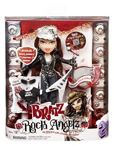 Bratz 577935EUC Rock Angelz 20 Yearz Special Edition Modepuppe-ROXXI-Inklusive Gitarre, Outfits, Accessoires, Poster, & Mehr-Neuauflage von 2001-Für Sammler & Kinder ab 7 Jahren von Bratz