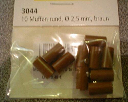 10 Muffen rund, braun von Brawa