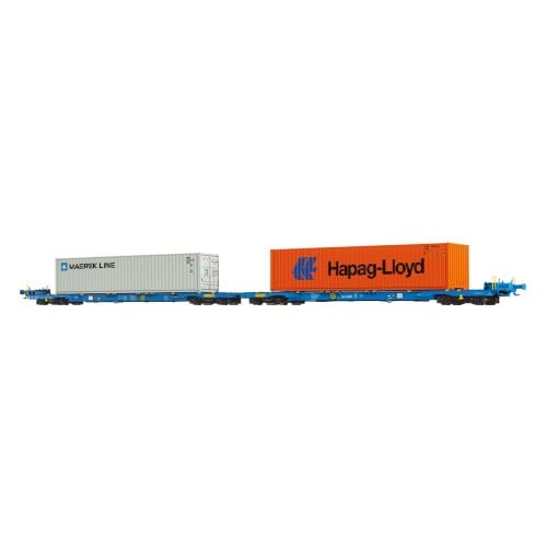48109 H0 Containerwagen Sffggmrrss 36, AAE, Ep.VI von Brawa